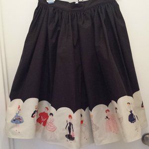Rare Barbie Girl 50s Swing Skirt  by Unique Vintage – Size M